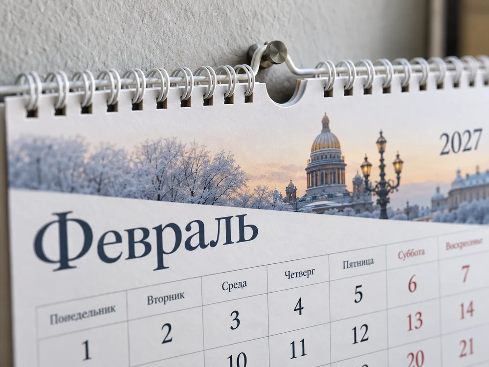 календари: сборка на пружину