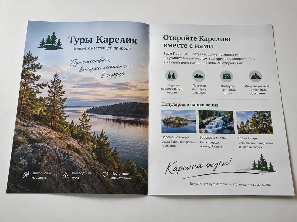 листовки, разворот